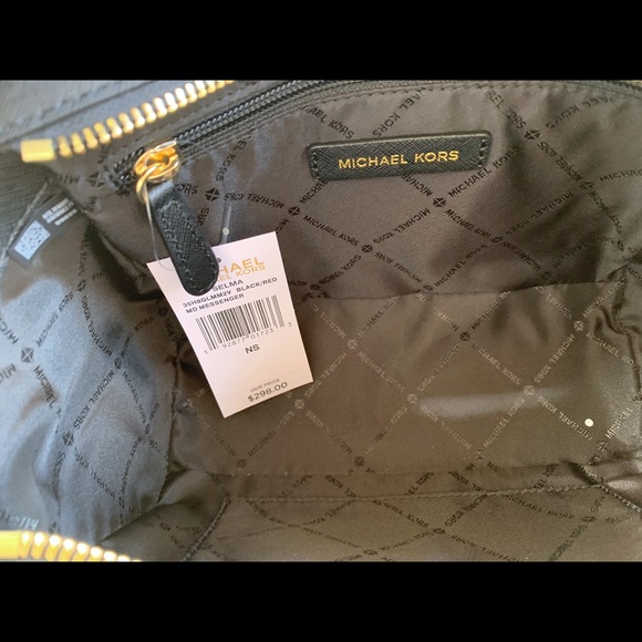 ‼️SALE‼️ 👜💕Michael Kors crossbody black Mk rose - Picture 4 of 5